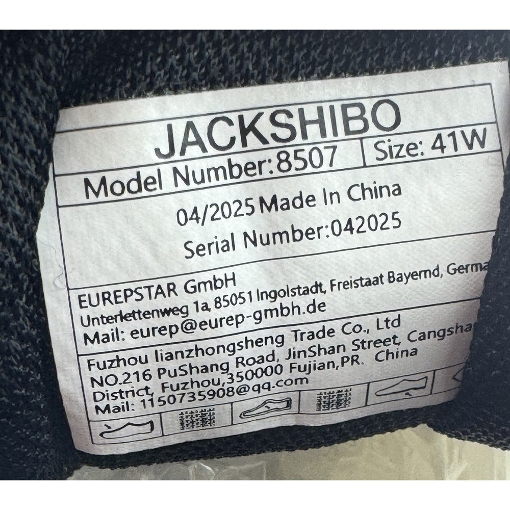 Jackshibo Women's Comfort Sneakers Size 41W White/Black Walking Running Shoes... - Picture 8 of 8